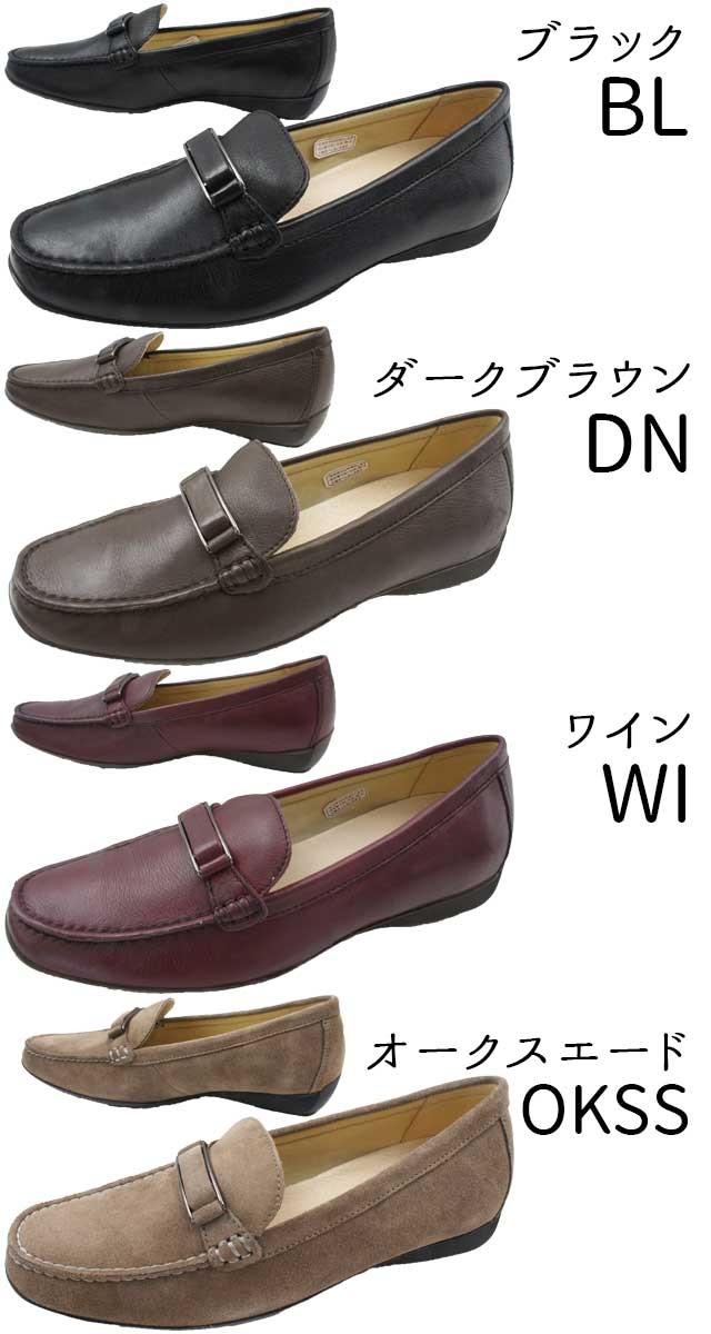 REGAL リーガル 靴 レディース モカシン スリッポン F72K 革靴