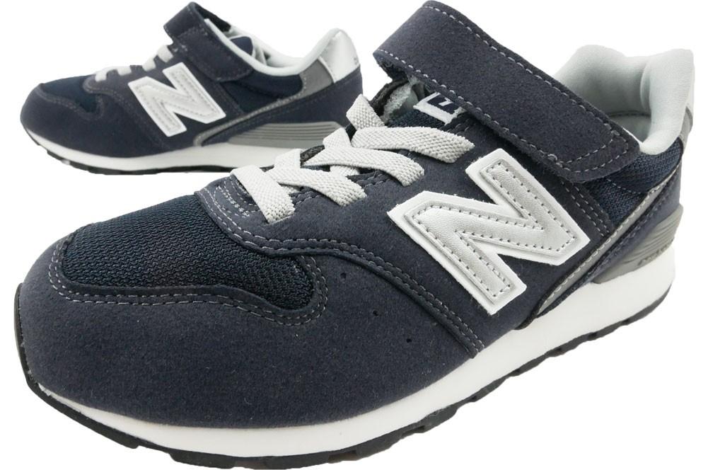 ニューバランス New Balance ローカットスニーカー 男の子 女の子 子供靴 キッズ ジュニア Yv996 Nb ベルクロ ローカット 紺 ネイビー ピンク オレンジ グレー 22新作