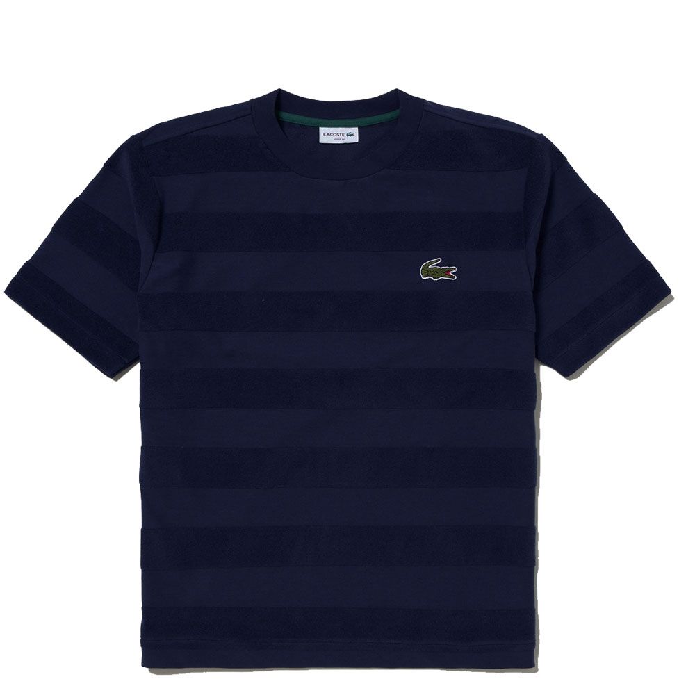 LACOSTE（ラコステ） Tシャツ メンズ TH048J パイル地切り替え同色