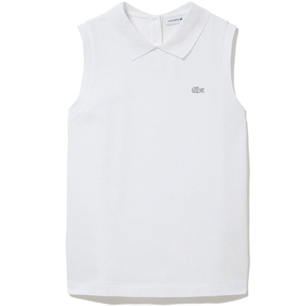 ラコステ　ノースリーブポロシャツ白 ☆30%OFF価格☆【美品】LACOSTE ラコステ ノースリーブ