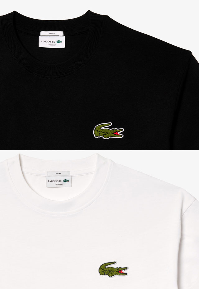 LACOSTE（ラコステ） Tシャツ メンズ TH2745 シェニールワニロゴルーズ
