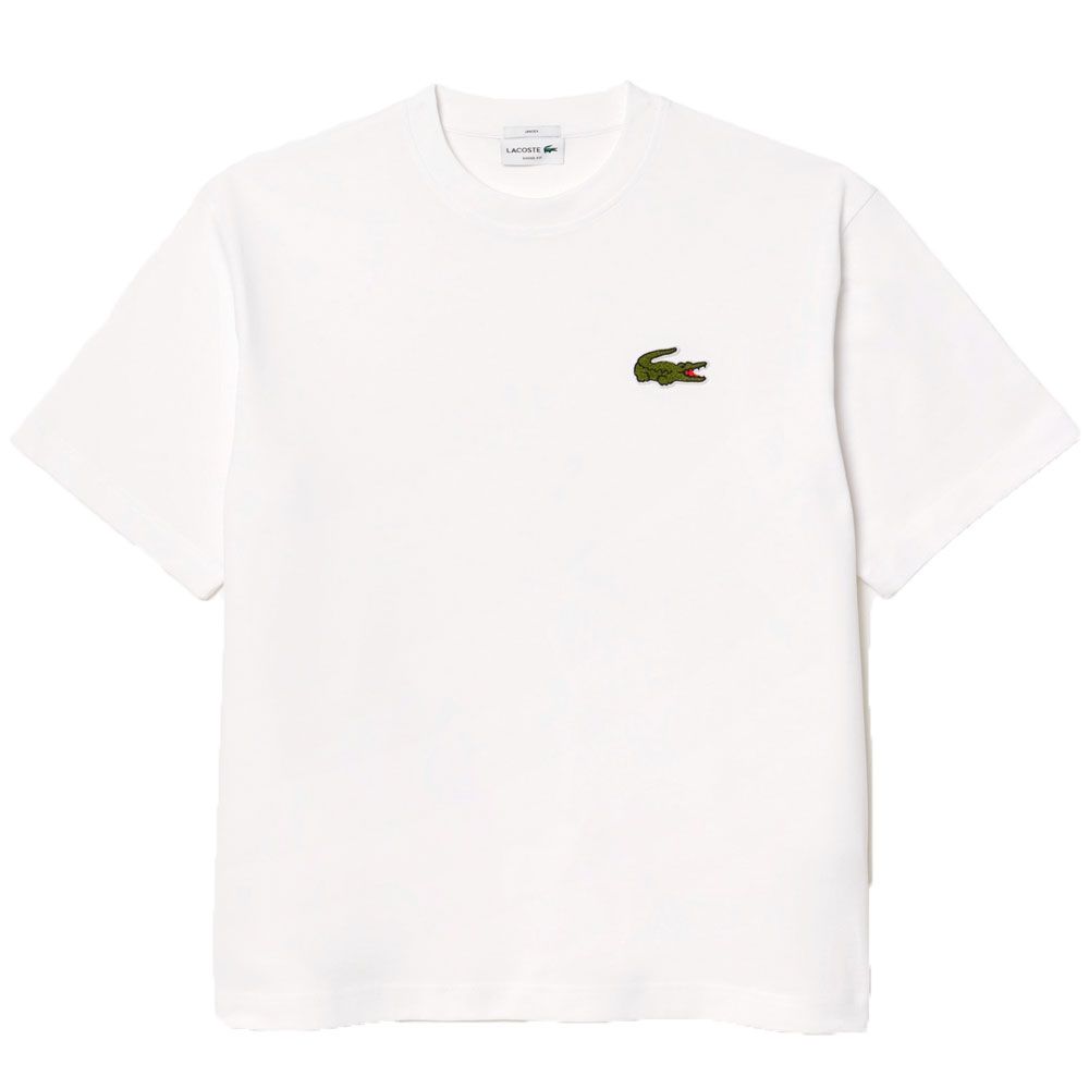 ラコステ Tシャツ メンズ TH2745 シェニールワニロゴルーズフィットティーシャツ レディース 半袖 丸首 ロゴ 刺繍 ワッペン キレイめ シンプル ワニ 鰐 白 楽天市場】LACOSTE ラコステ シェニールワニロゴルーズフィットT