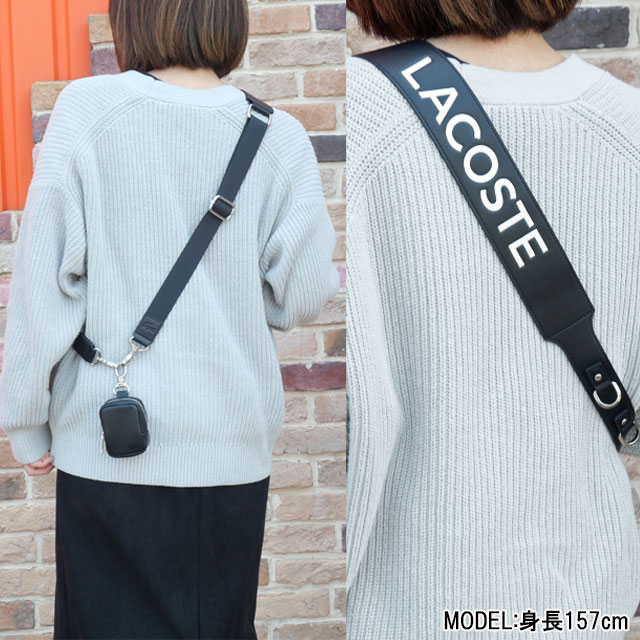 LACOSTE ラコステ ショルダーポーチ メンズ NF1410 レザー