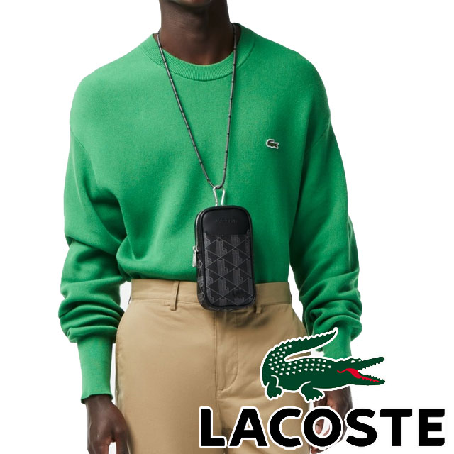 国内発送/送料込☆LACOSTE ラコステ モノグラム スマホホルダー LACOSTE ラコステ メンズ レディース スマホホルダー NH4135 ザ