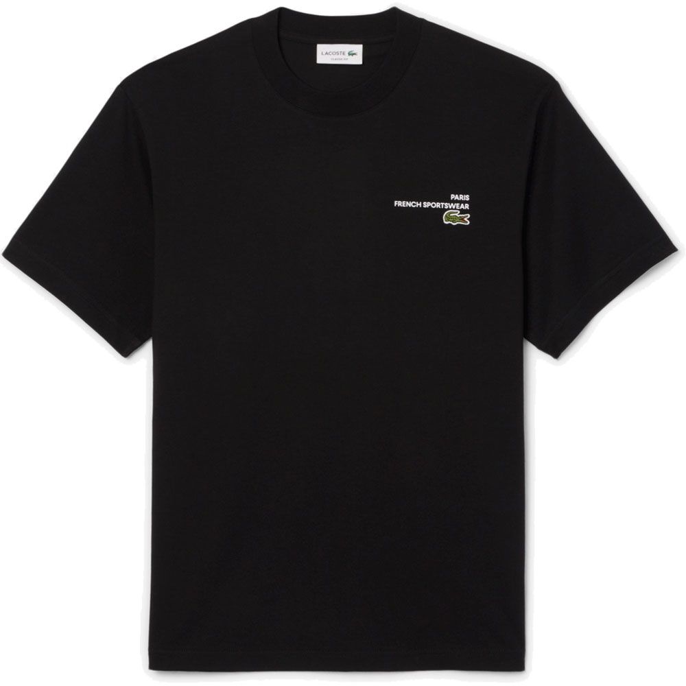 【ブラック】オーディエンスバックプリントTシャツ LACOSTE（ラコステ） Tシャツ メンズ TH9880 オーディエンスバック