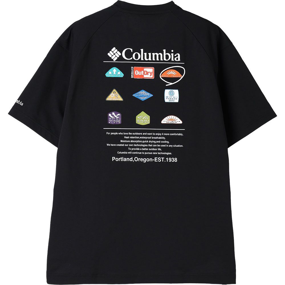 コロンビア Tシャツ メンズ PM7377 レイリバースプリットラグラングラフィックショートスリーブティーシャツ 半袖 トップス レディース 紫外線対策 アパレル 服 コロンビア COLUMBIA レイリバースプリットラグラングラフィック