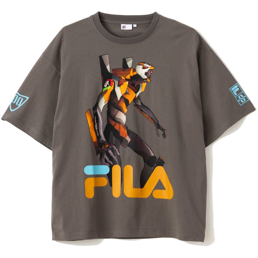 FILA（フィラ） 爆買 トップス Tシャツ メンズ 25SPU8002 【新品】FILA エヴァンゲリオン 2号機二号機弍号機TシャツLサイズ