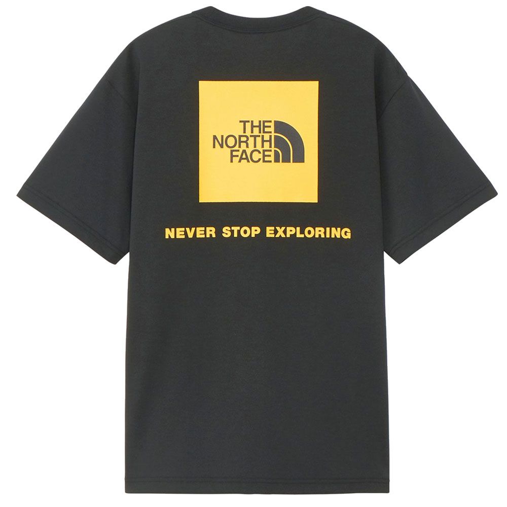 ザ・ノースフェイス Tシャツ メンズ NT32447 ショートスリーブバックスクエアーロゴティー トップス カットソー ウェア キャンプ シンプル プリント 黄色｜smw｜03