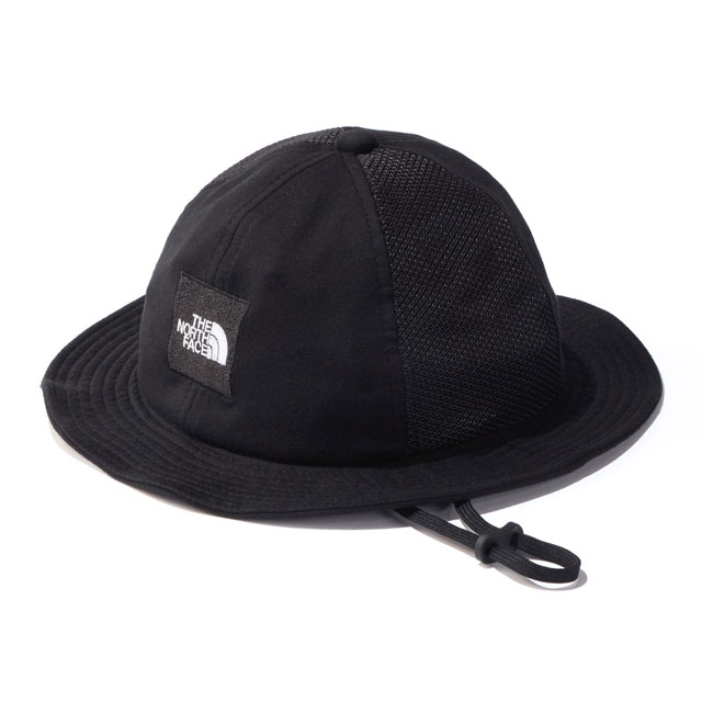 ノースフェイス キッズ ジュニア ベビー 帽子 NNJ02002 スクエアロゴメッシュハット 男の子 女の子 ハット メッシュ 紫外線対策 熱中症対策