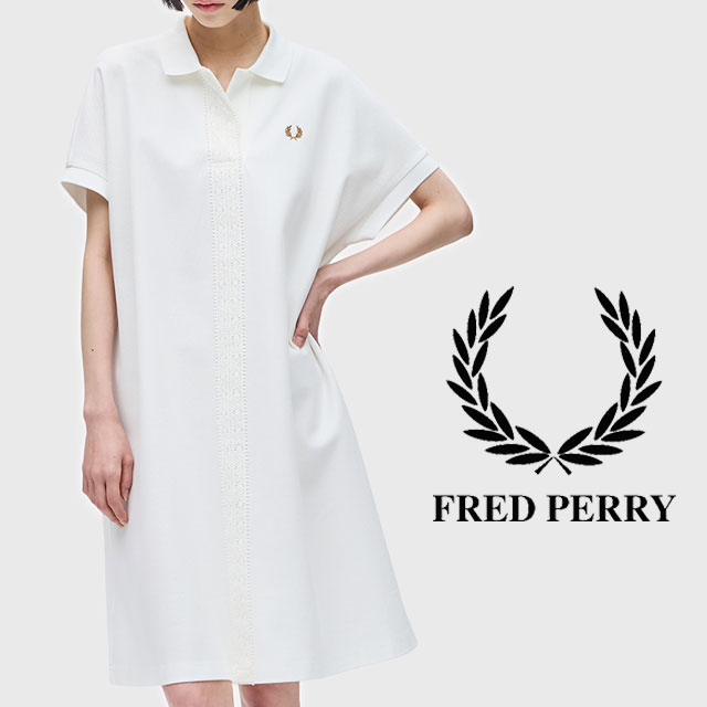 FRED PERRY（フレッドペリー） 半袖ワンピース レディース D7186