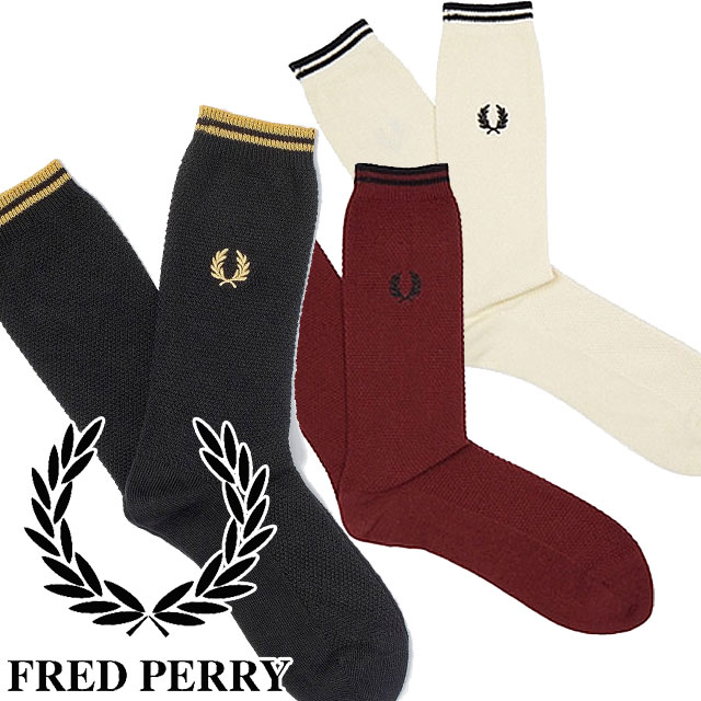 【タグ付き新品・未使用】FRED PERRYマフラーと靴下セット 楽天市場】フレッドペリー チェック クルーソックス FRED PERRY C8143