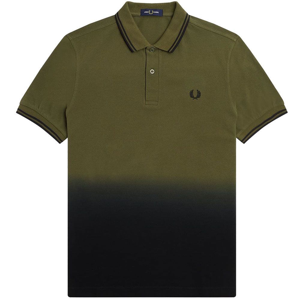 フレッドペリー ポロシャツ メンズ M5674 オンブレ 半袖 トップス 襟付き ウェア グラデーション ローレル 月桂樹 ロゴ ワンポイント  きれいめ 服