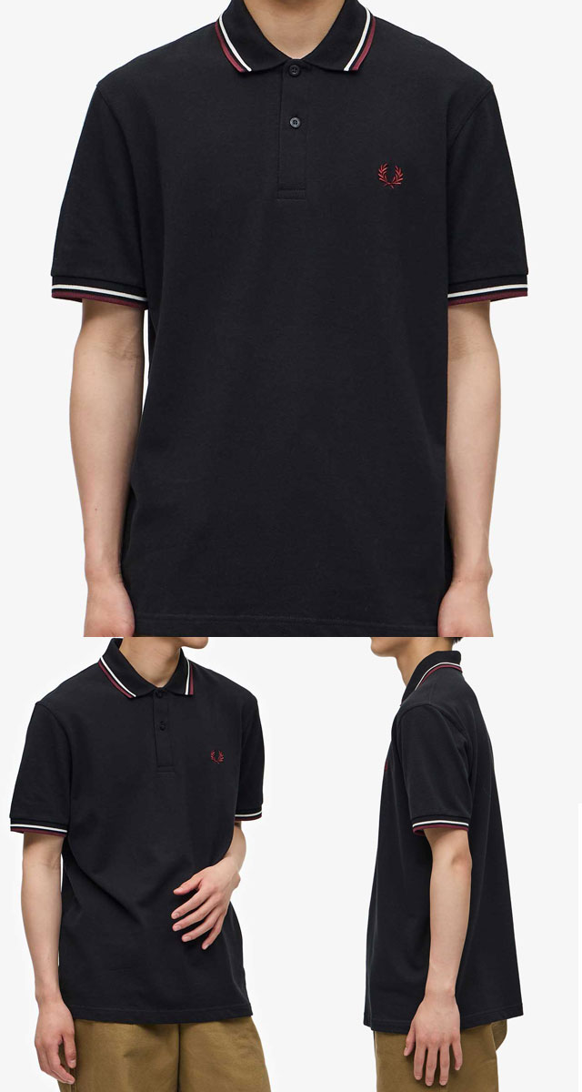 【タグ付き・試着のみ】フレッドペリー ポロシャツ M12 ネイビー　44 FRED PERRY フレッドペリー ポロシャツ メンズ レディース M12