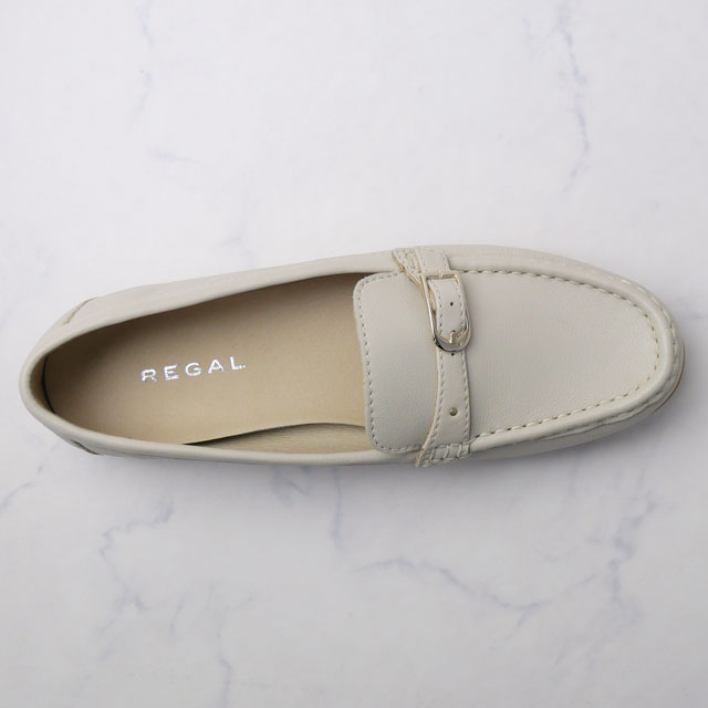 REGAL アイボリー レザー ローファー REGAL アイボリー レザー ローファー24cm - メルカリ