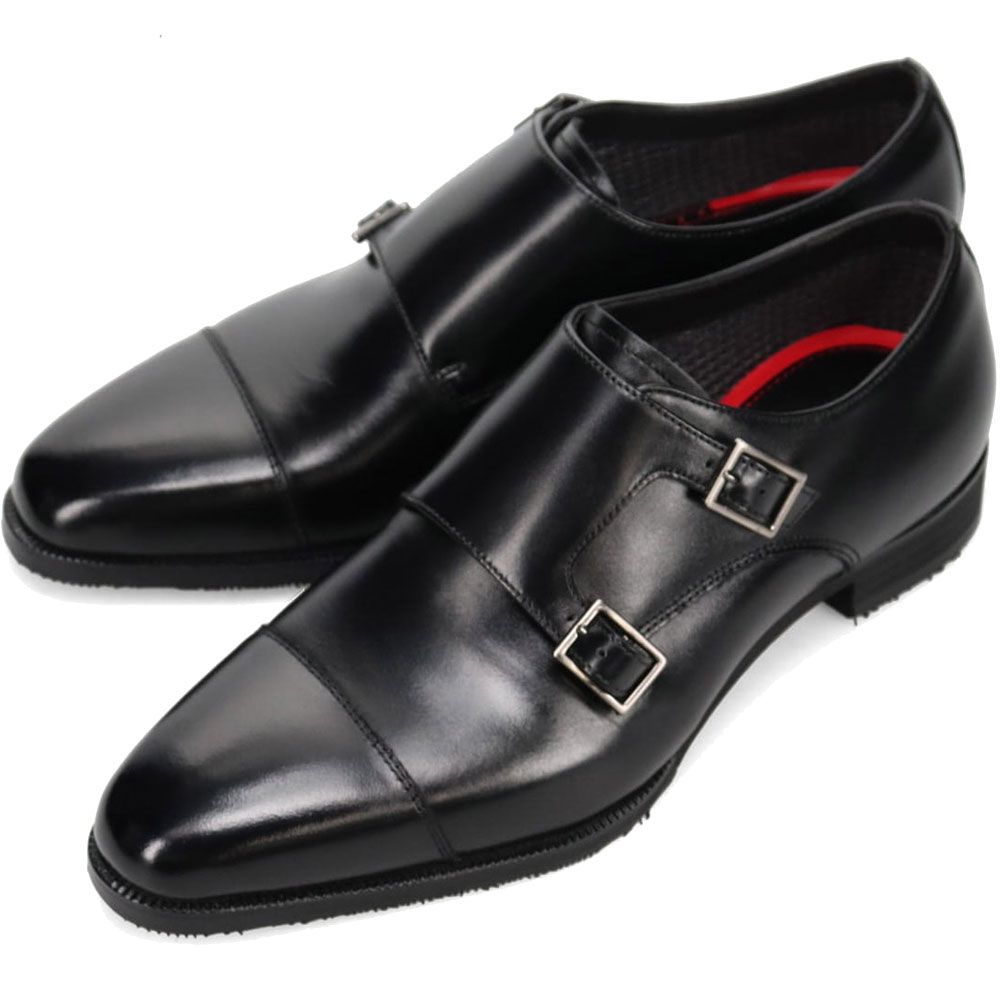 モデロ MODELLO マドラス ビジネスシューズ メンズ ダブルモンクドレスシューズ ゴアテックス 革靴 紳士靴 フォーマル レザーシューズ DM804G ブラック｜smw｜02