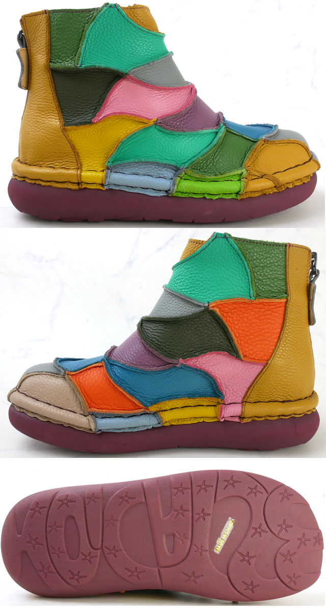 爆買 エスタシオン Estacion レディース ショートブーツ 靴 レザー 本