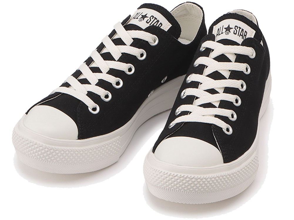 コンバース Converse オールスター ライト Plts Ox レディース 厚底スニーカー 黒 ブラック シューマートワールド 通販 Paypayモール