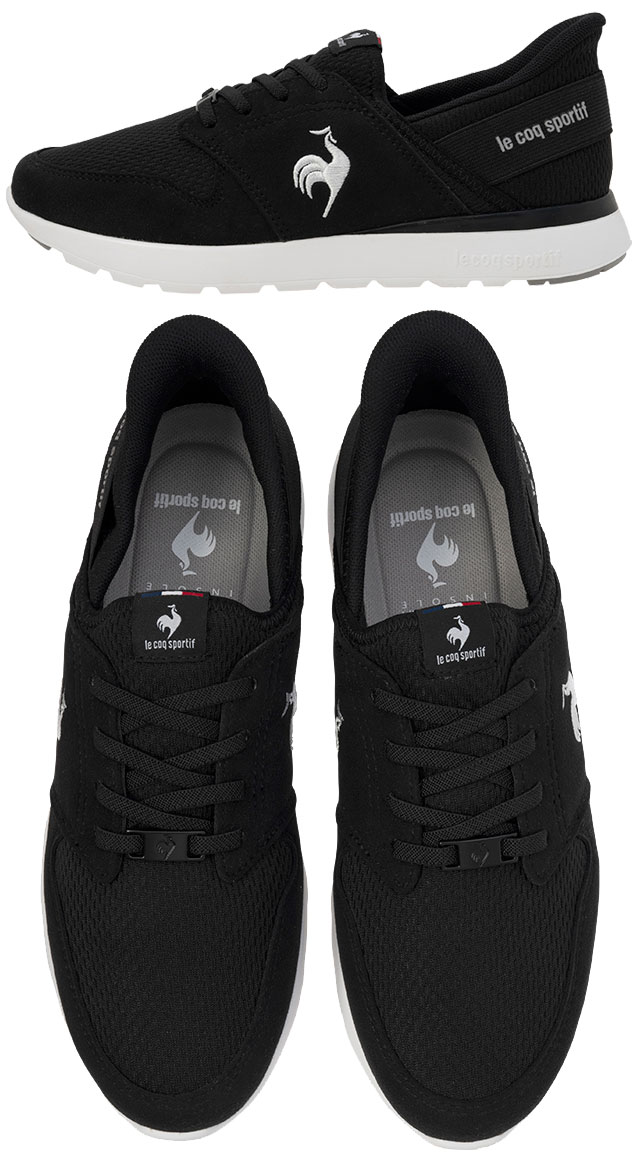 24時間限定！大幅値下げ✴︎ルブタン ペイントロゴ スリッポン 黒 le coq sportif（ルコックスポルティフ） さっと履ける スリップイン