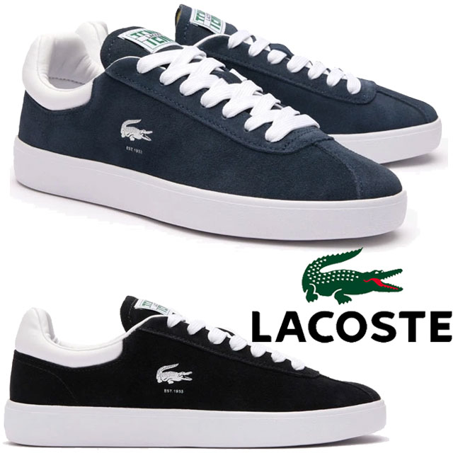 ®*子様 新品LACOSTE ラコステスニーカブラックxネイビー24.5 LACOSTE（ラコステ） スニーカー レディース レザースニーカー