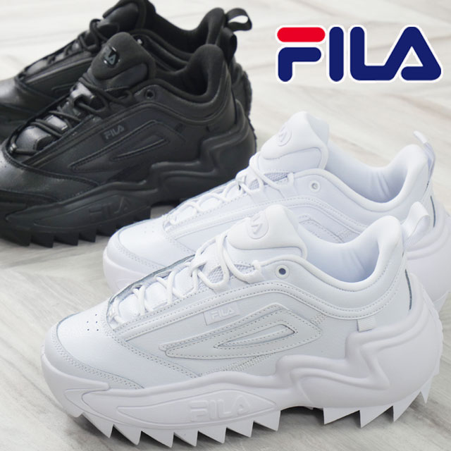 FILA（フィラ） 厚底 スニーカー レディース 白ツイスター ダッド
