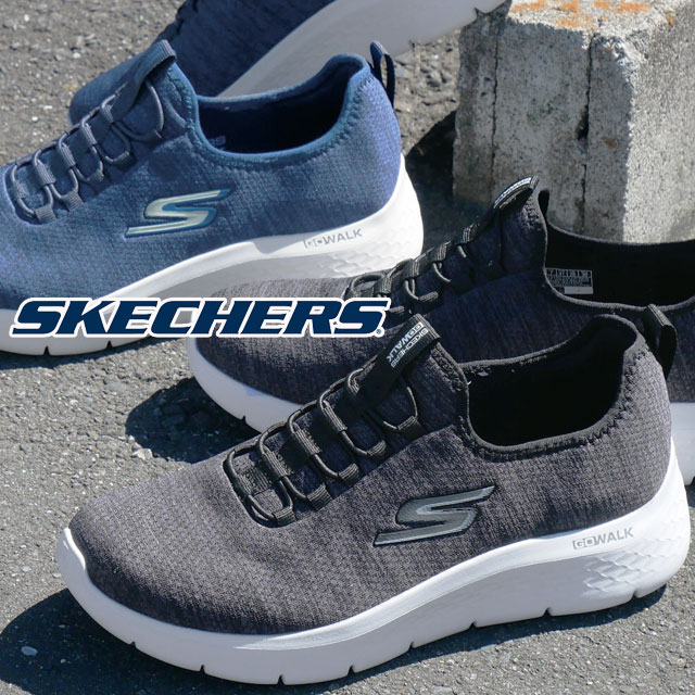 安全Shopping ブラック スニーカー フレックス-ウルトラ SKECHERS ローカット ゴーウォーク ホワイト 靴 スケッチャーズ ブルー  メンズ スリッポン ネイビー 216484 シューズ