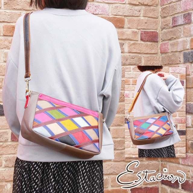 送料無料 レディース FW 秋冬 新作 秋新作 冬新作 ショルダーバッグ 人気 流行 定番 2022 2023 Estacion 1250 本革 レザーバッグ マルチ カバン 小さめ エスニック 斜めがけ 肩掛け t08e-1250-1.jpg