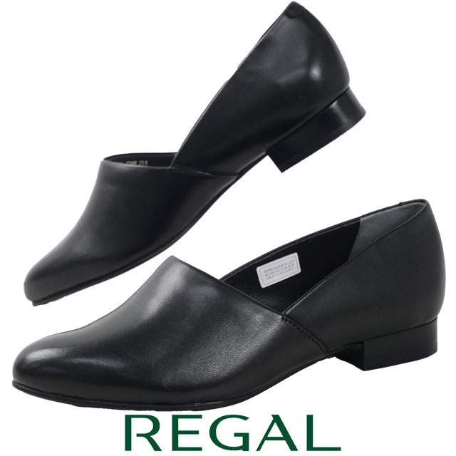 REGAL（リーガル） フラットシューズレディース スリッポン レザー