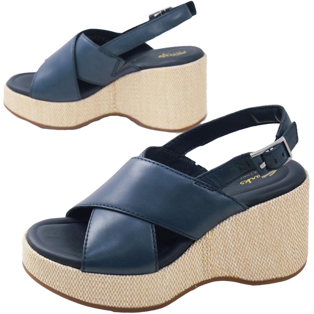 Clarks（クラークス） 厚底 サンダル レディース ウエッジサンダル