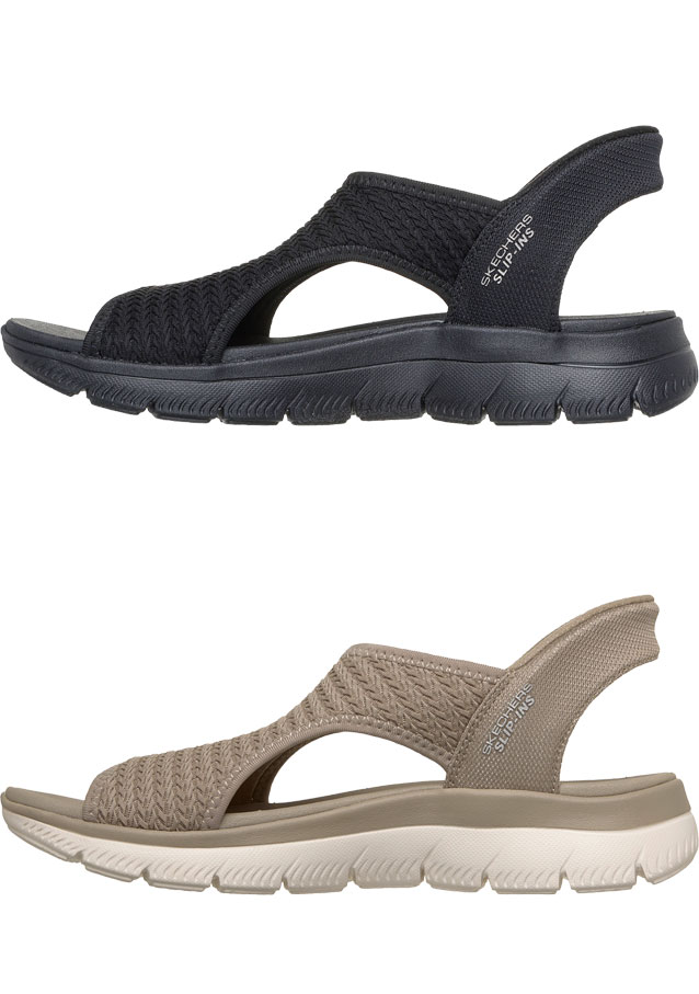 SKECHERS（スケッチャーズ） スリップインズ サンダル レディース 手を