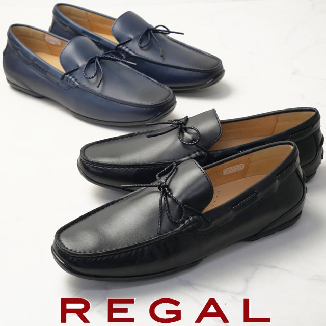 REGAL（リーガル） スリッポン 本革メンズ イタリアンレザー リボン