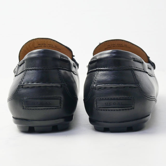 美品　REGAL　リーガル　24　ドライビングシューズ　52DL　モカシン　黒 REGAL（リーガル） スリッポン 本革メンズ イタリアンレザー リボン