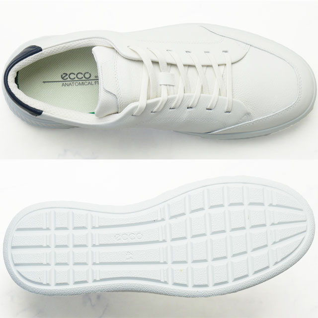 ecco（エコー） スニーカー メンズ 白ムーブ ローカット レザー