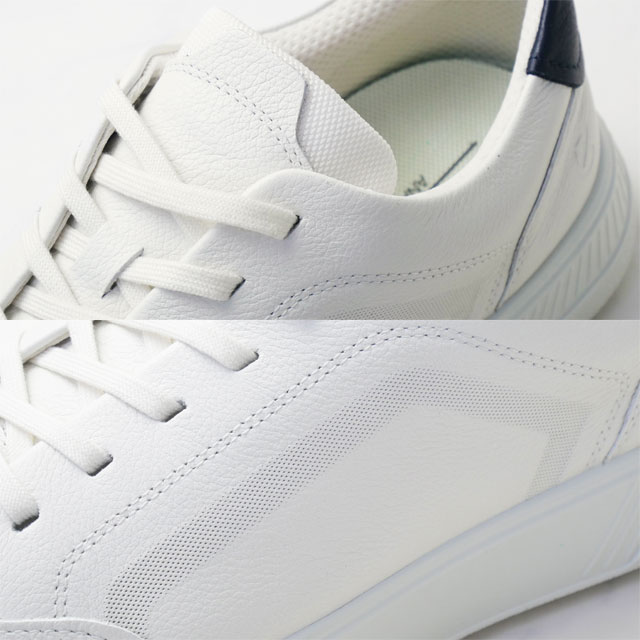 ecco（エコー） スニーカー メンズ 白ムーブ ローカット レザー
