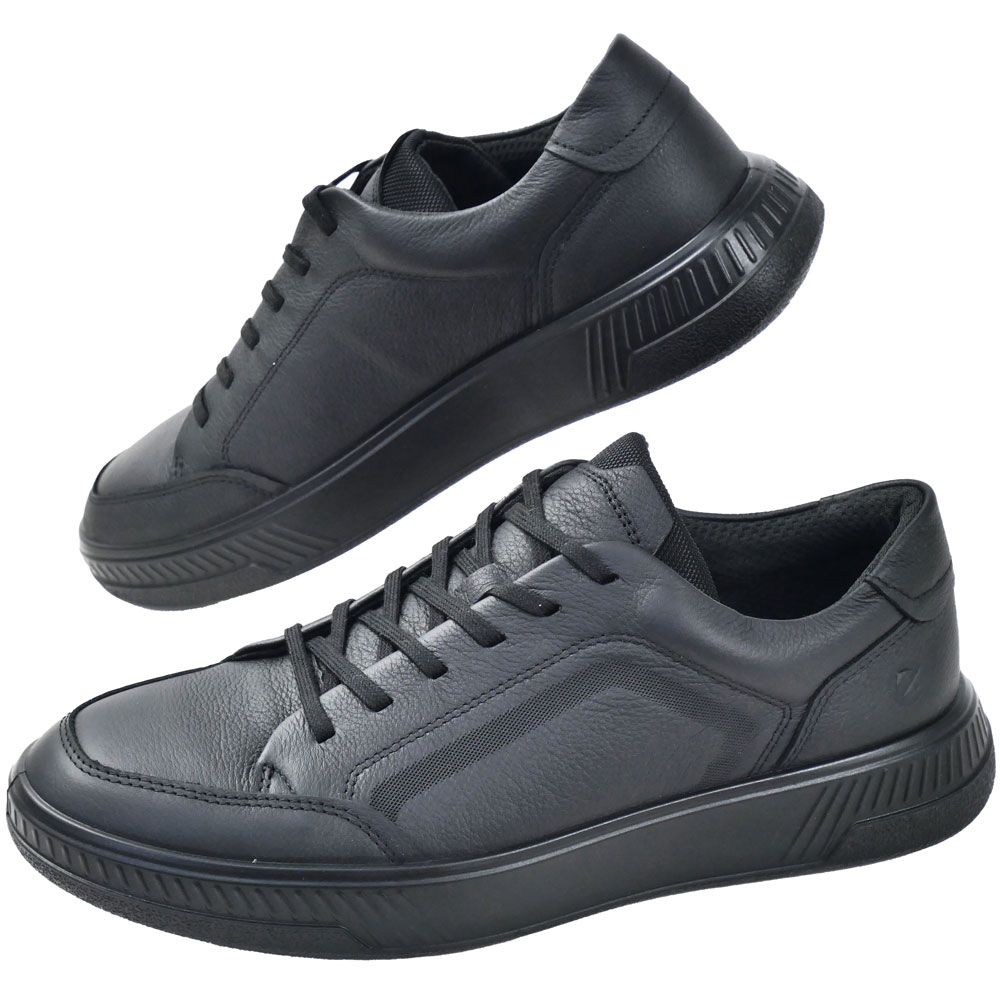 ecco（エコー） スニーカー メンズ 白ムーブ ローカット レザー