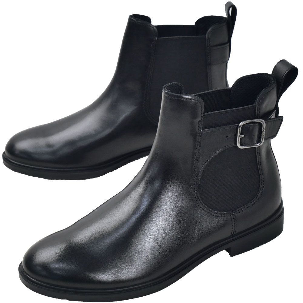 【美品】ecco サイドゴアブーツ チェルシーブーツ スニーカー 24.5 ecco（エコー） サイドゴアブーツ レディース チェルシーブーツ 本革