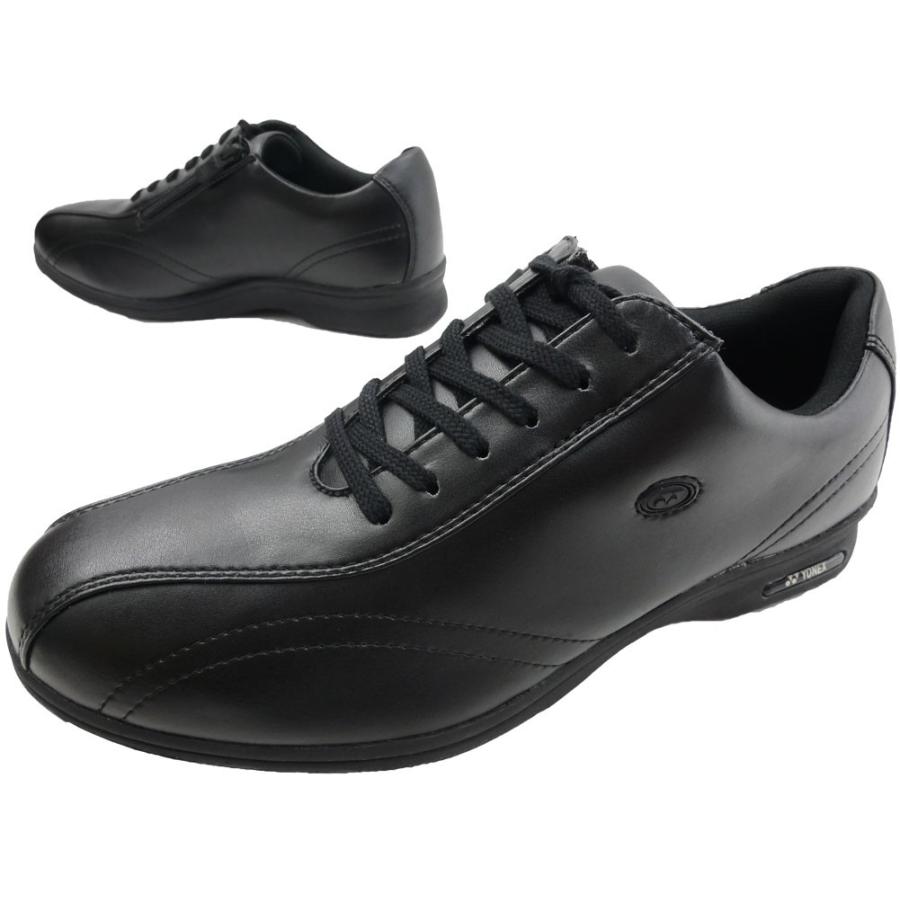 ヨネックス YONEX メンズ ウォーキングシューズ パワークッション 紳士靴 黒 ブラック ビジネス コンフォート 3.5E 撥水 衝撃吸収 紐靴 SHW-MC30｜smw｜02