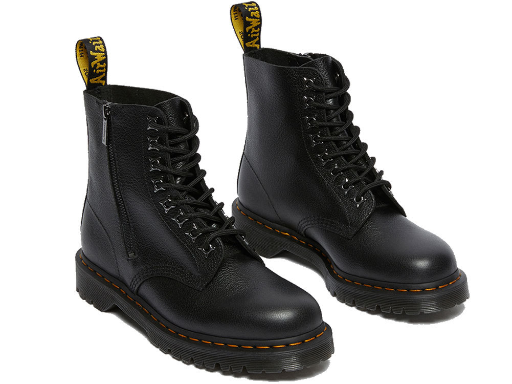 ドクターマーチン Dr Martens メンズ レディース 1460 パスカル Zip 8ホールブーツ レースアップブーツ ショートブーツ黒 ブラック サイドジップ シューマートワールド 通販 Paypayモール