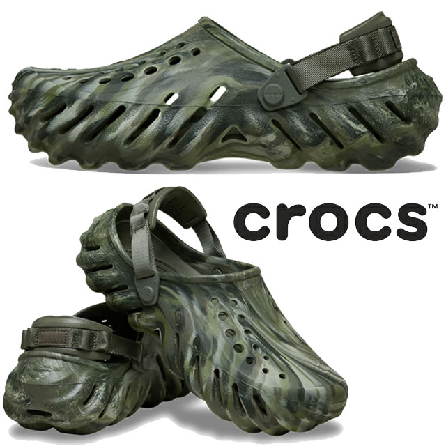 crocs（クロックス） サボサンダル メンズ エコー マーブル クロッグ