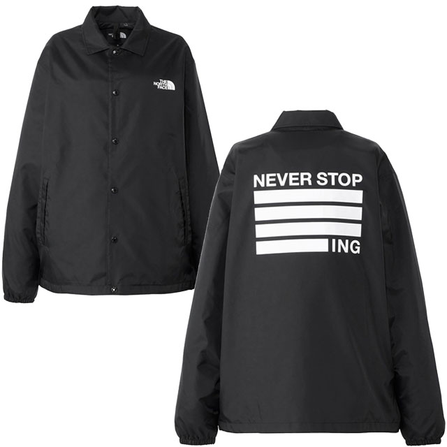 送料無料 長袖 メンズ ザ・ノース・フェイス NP72335 ジャケット 撥水 アウター ネバーストップ アイエヌジー ザ コーチジャケット 上着 羽織 アウトドア キャンプ 山登り 登山 ハイキング 黒 ブラック t80b-np72335-1.jpg