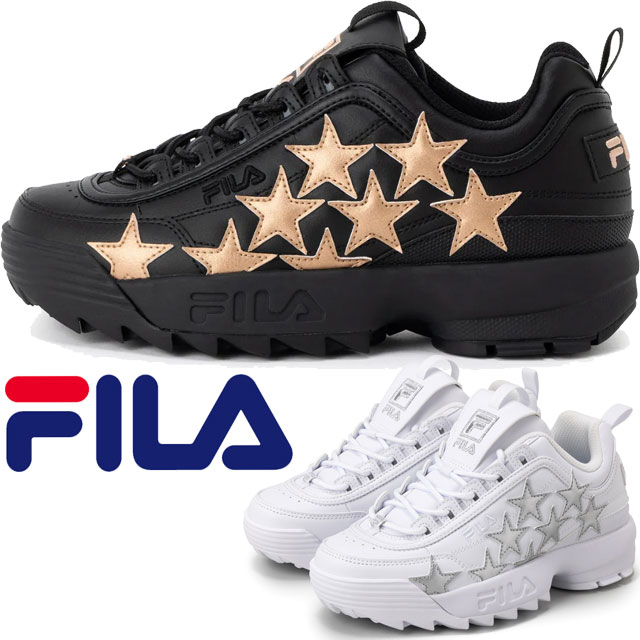 FILA（フィラ） 厚底 スニーカー レディース ディスラプター2メテオ 星