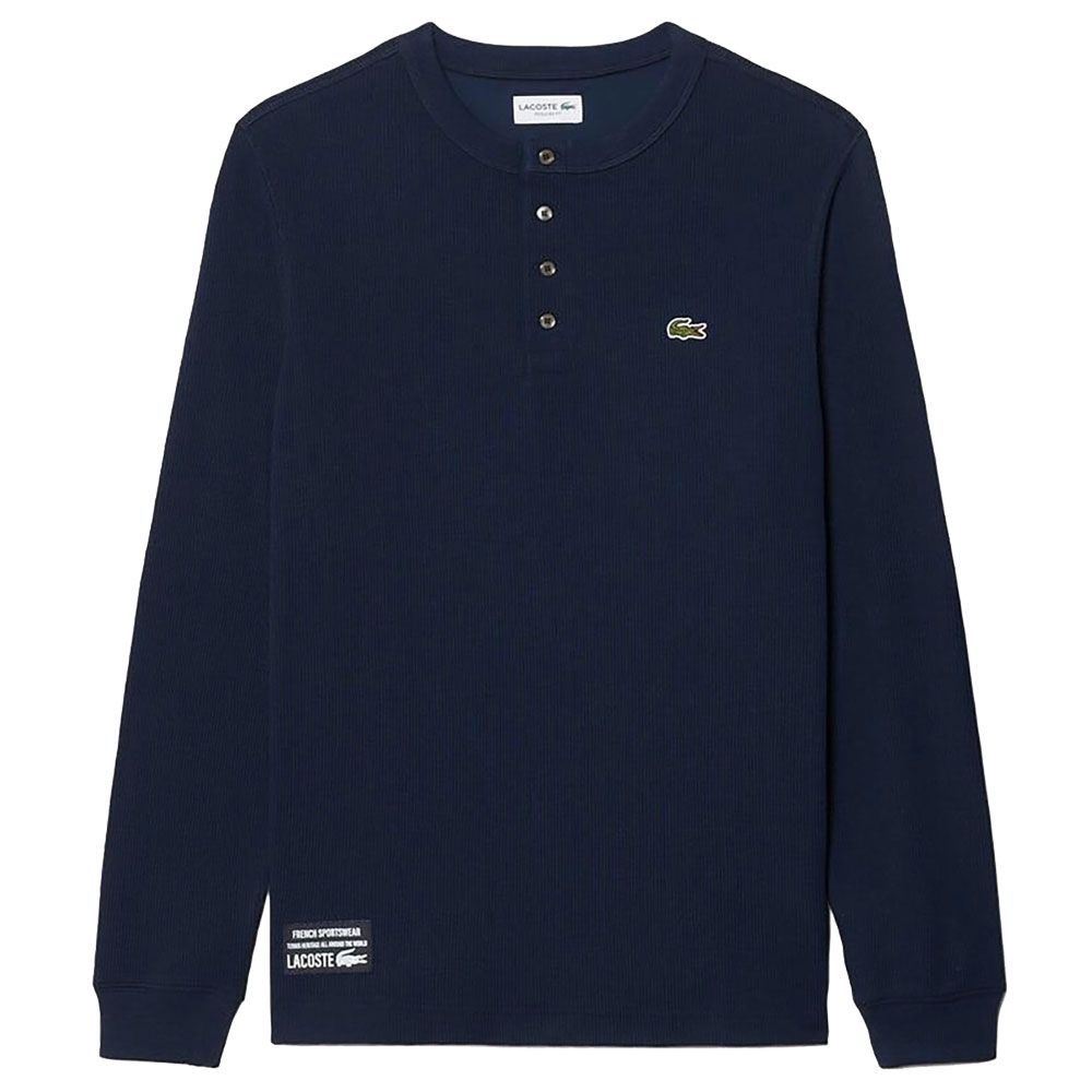 LACOSTE（ラコステ） トップス メンズ ヘンリーネックワッフルTシャツ