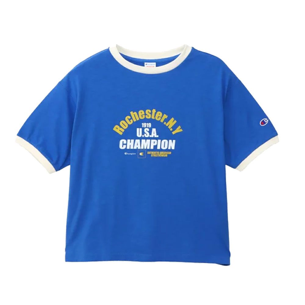 チャンピオン ショートスリーブリンガーTシャツ レディース CW-B316 半袖 ロゴ ティーシャツ プリント トップス アパレル ライン ウェア スポーティ パイピング | Champion | 02