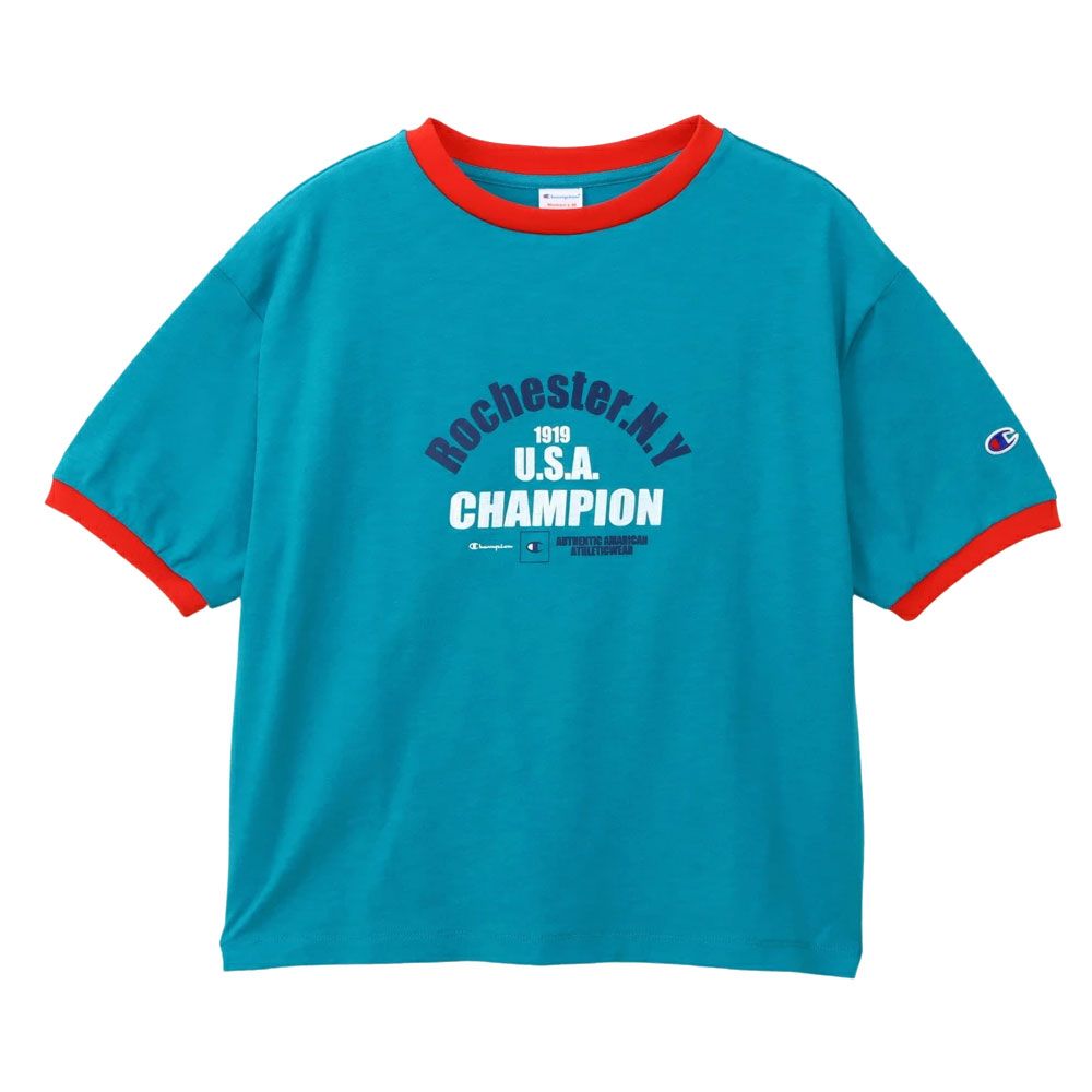 チャンピオン ショートスリーブリンガーTシャツ レディース CW-B316 半袖 ロゴ ティーシャツ プリント トップス アパレル ライン ウェア スポーティ パイピング | Champion | 03