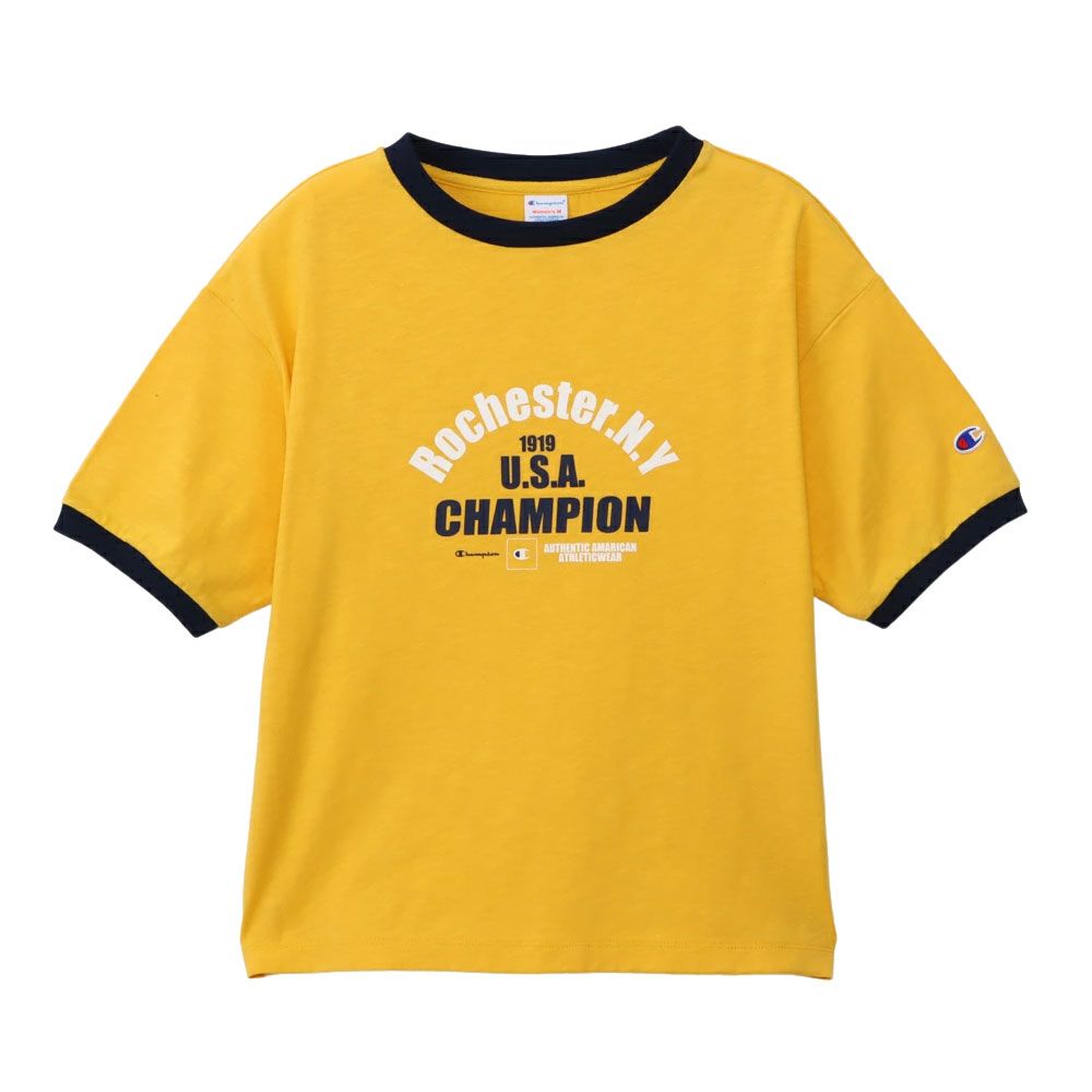 チャンピオン ショートスリーブリンガーTシャツ レディース CW-B316 半袖 ロゴ ティーシャツ プリント トップス アパレル ライン ウェア スポーティ パイピング | Champion | 04