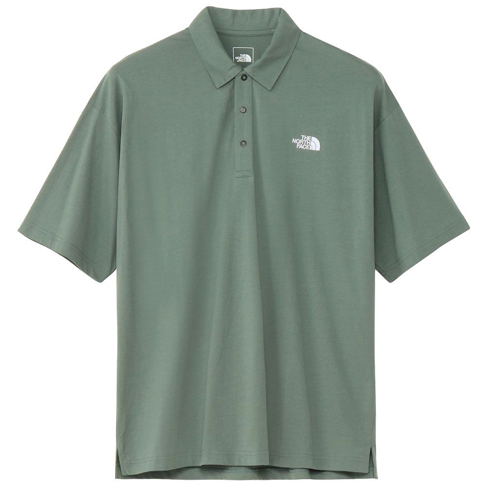 【新品】XL ノースフェイス ポロシャツ 半袖 アイスフィールド 緑 グリーン THE NORTH FACE ノースフェイス ポロシャツ M'S ICE DAY S/S