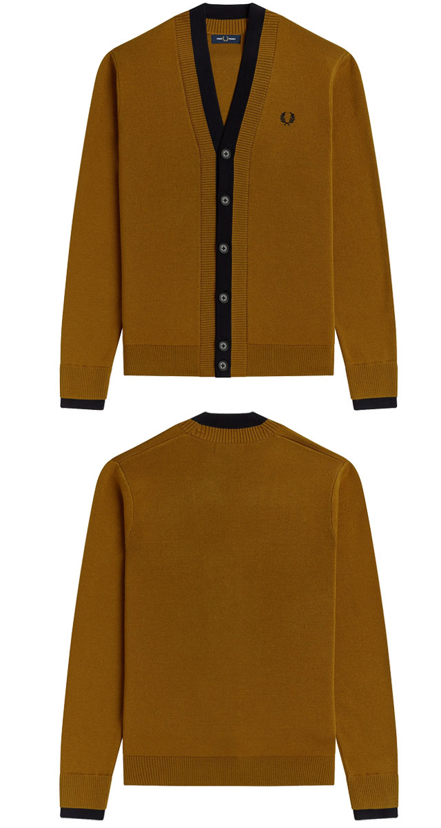 47 割引m L 644新着 フレッドペリー ニット メンズ ダブルクラケットカーディガン ブランド トップス Vネック 羽織り 長袖 ボタン ライン メリノウール 上着 トップス メンズファッション ファッションml644 Vel Rayproductsusa Com