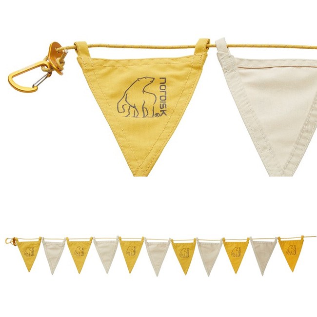 NORDISK ノルディスク Flag Lines (2 Pieces) Mustard 148092 【日本