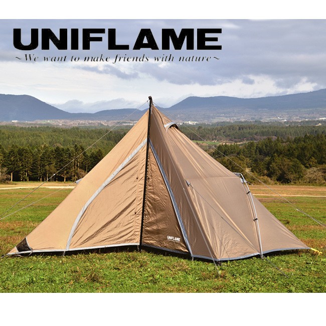 UNIFLAME ユニフレーム REVOルーム4プラスII TAN 681985 【モノポールテント/タープ/アウトドア/キャンプ】