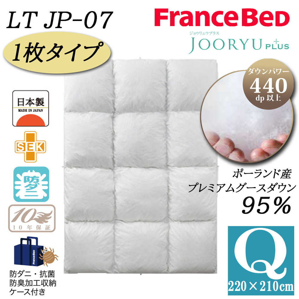 フランスベッド（FRANCEBED） 【正規品】 羽毛布団 1枚タイプ Q