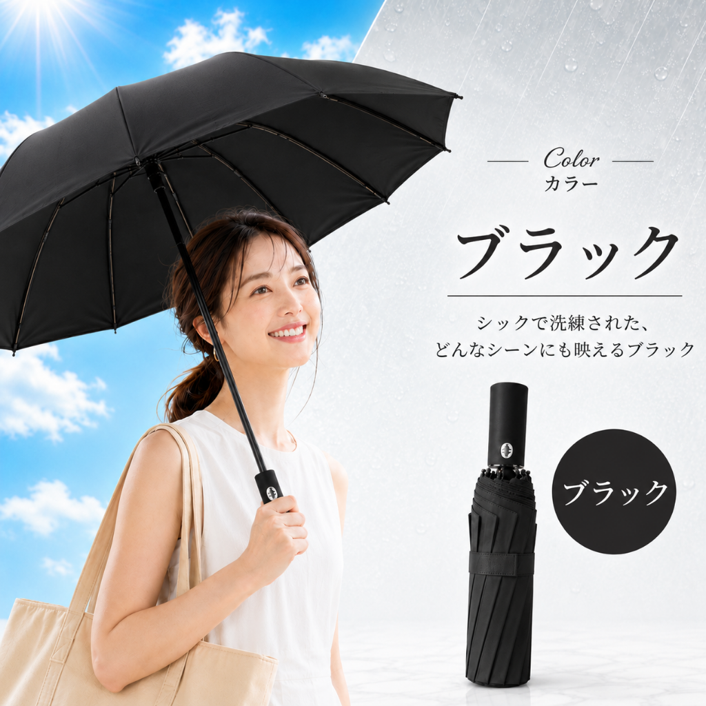 折りたたみ傘 軽量 大きい 晴雨兼用 自動開閉 風に強い 折り畳み傘